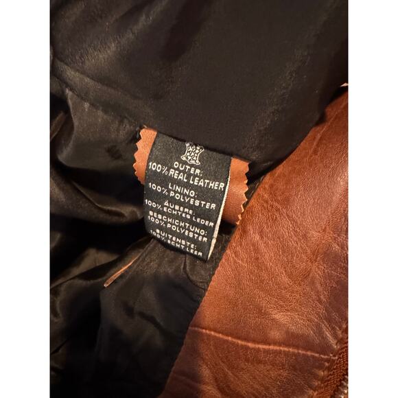 Decrum Women’s Acerra Real Leather Jacket – Cognac – Size XL – NWT - Picture 8 of 11